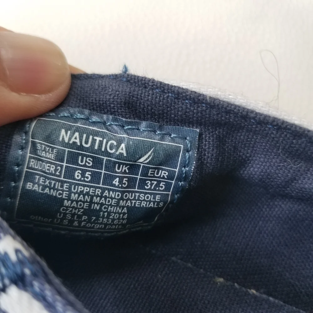 Nautica - Rudder 2 - blue & white striped espadrilles